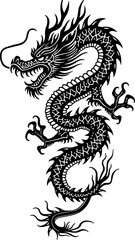 Fototapeta premium Traditional Chinese Dragon Vector design