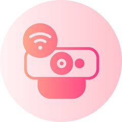 web camera gradient icon