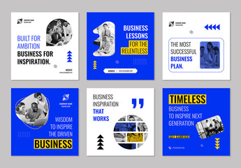 Business Social Media Post Template Layout