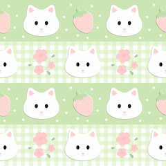 Obraz premium seamless pattern with cats