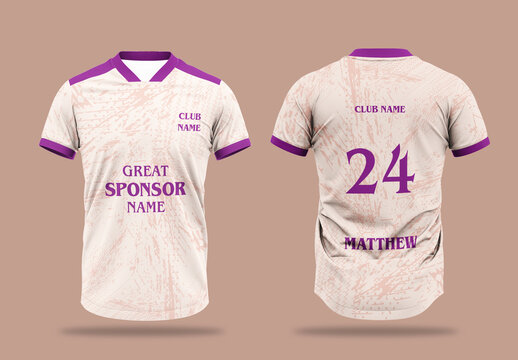 Editable Sports Jersey Design Template