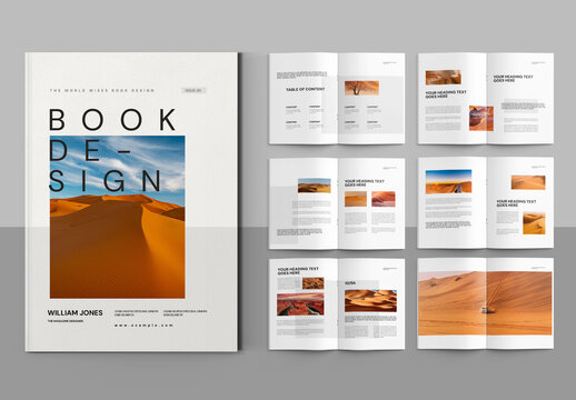 Modern Minimalist Magazine Layout Template