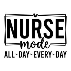 Obraz premium Nurse SVG PNG Shirt Design