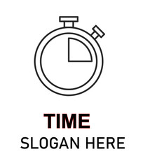 Time logo background. vector. editable