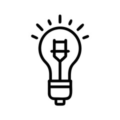 Icon of a Light Bulb	
