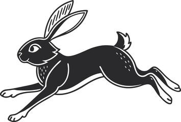 Rabbit Design Art Illustration for Creative Projects. Cute Rabbit Design Illustration for Kids and Prints. Artistic Rabbit Design Illustration for Apparel. Bunny Rabbit Design Illustration for Nature