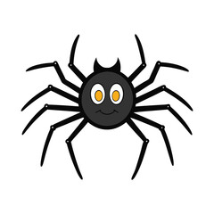 Halloween Spider Vector Illustration.