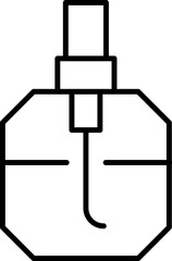 Perfume Minimalistic Icon Pictogram for Web and Graphic Design, Apps, Banners, Social Network and Cards