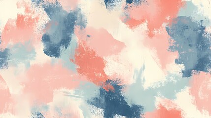 Obraz premium Seamless tile of soft watercolor background in pastel colors, ideal for gentle textures, paper designs, and abstract surface art.
