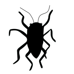 aphid black silhouette llustration useful for video cartoon making projects.eps