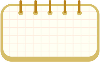 Cute Spiral Grid Notebook Frame
