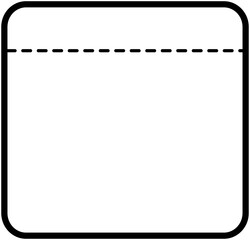 Minimal Menu Text Frame 
