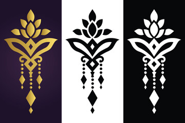 Henna Cone Motif Icon