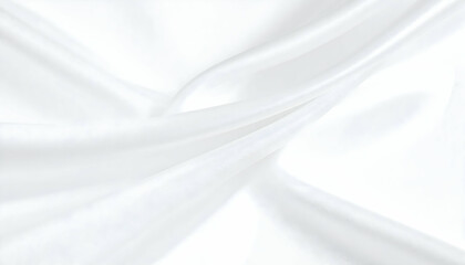 White Silk Fabric Draped Texture