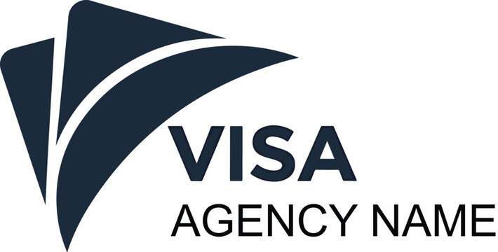 Professional Visa Agency Logo template for Business and Immigration Services