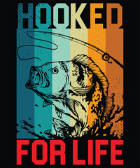 Obraz premium Hooked For Life Graphic Design