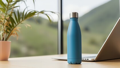 A clear plastic bottle for branding