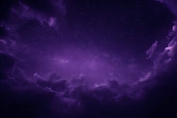 Celestial clouds meet purple starry skies