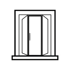 vector illustration of a window