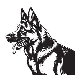 Fototapeta premium Heroic German Shepherd Dog