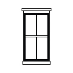 open window with a window