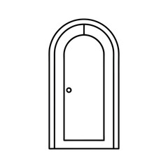 vector illustration of a door