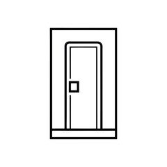 vector illustration of a door