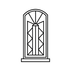 window in a white wall