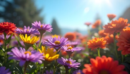 Fototapeta premium flowers in the field