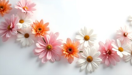 Fototapeta premium pink and white flowers