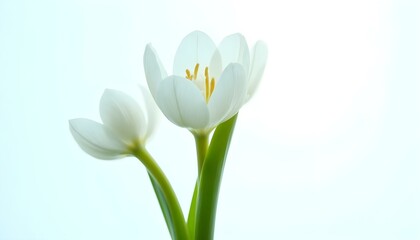 Fototapeta premium white crocus flowers