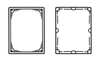 Set ornamental decorative frames Vintage