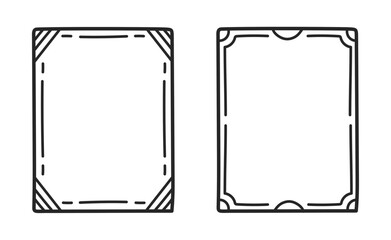 Set ornamental decorative frames Vintage