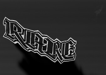 Naklejka premium Bold graffiti-style word 