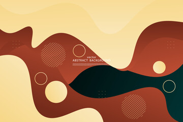 Abstract wavy cut layer background colorful gradient shape simple design. Vector eps10