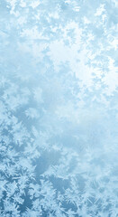 Frosted Window: Delicate Ice Crystal Formation