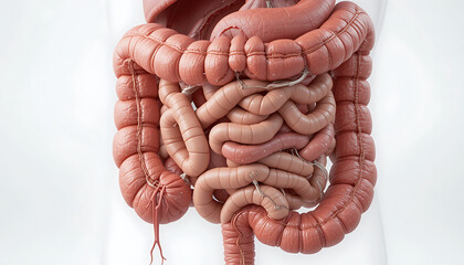 Photorealistic 3D Human Intestinal Anatomy &ndash; Full Digestive Section