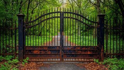 wrought iron gate