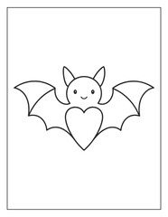 bat coloring book for kids