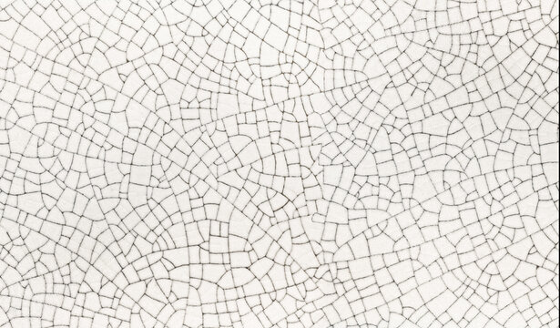 Cracked white ceramic texture abstract background