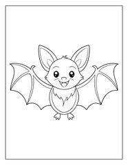 bat coloring book for kids