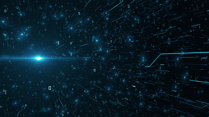 Virtual Connectivity Pathways Business Corporate Technology Background Loop