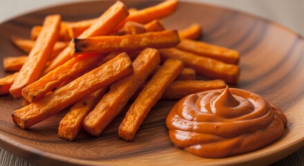 Delicious Homemade Sweet Potato Fries with Spicy Dip A Simple Recipe