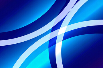 Modern abstract background design featuring vibrant blue tones and clean crossing white lines for digital art or