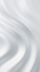 Smooth Silky White Fabric Background with Elegant Drapes and Folds