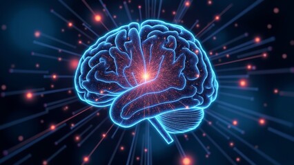 Brain Particle Art Image