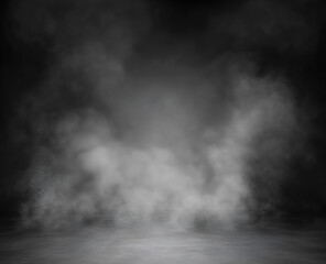 Atmospheric smoke and concrete surface abstract background for creative projects and design elements