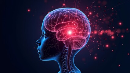 Pink Brain Particle Image