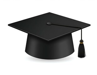 Graduation Cap, Academic Achievement, Black Mortarboard, Education Symbol