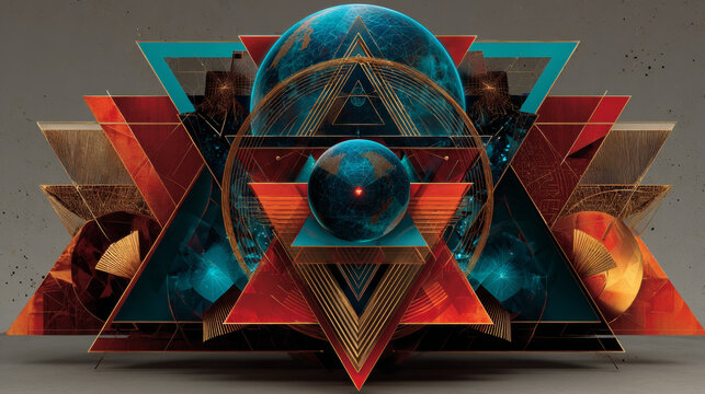 triangle eighties background 80s 1980. Pop art retro  illustration kitsch vintage